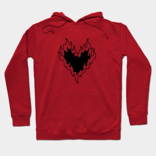 heart on fire Hoodie